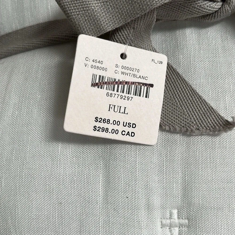Anthropologie Relaxed Linen-Cotton Quilt Size Full NWT
